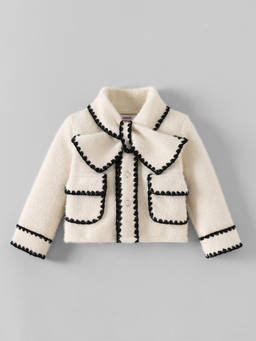 Hopscotch - Textured Collared Jacket