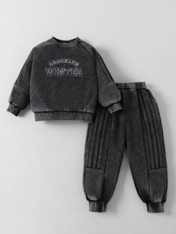 Hopscotch - Washed Textured Joggers Set