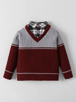 Hopscotch - Textured Layered Sweater