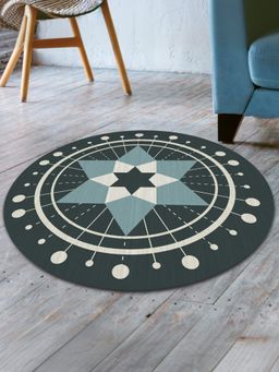 UMAI - Star Printed Round Anti Skid Bath Mat