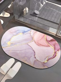 UMAI - Diatom Mud Oval Pink Anti Skid Bath Mat
