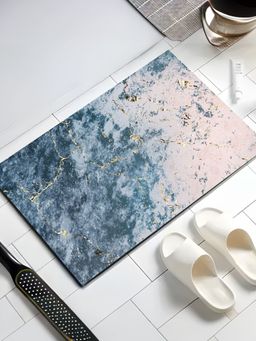 UMAI - Diatom Mud Rectangular Anti Skid Rubber Bath Mat, Multi-Color