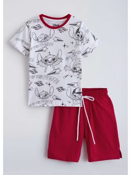 Hopscotch - Cotton Lilo And Stitch T-Shirt And Shorts