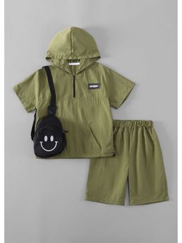 Hopscotch - Hooded T-Shirt And Shorts With Bag