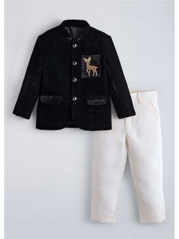 Hopscotch - Deer Embellished Bandgala And Pant