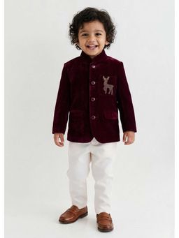 Hopscotch - Deer Embellished Bandgala And Pant