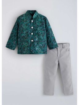 Hopscotch - Paisley Mandarin Collari Bandgala And Pant