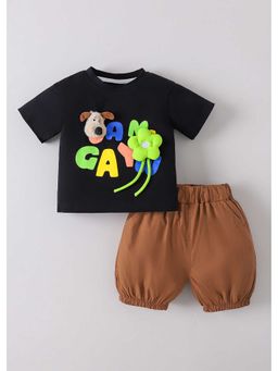 Hopscotch - Animal Applique T-Shirt And Shorts