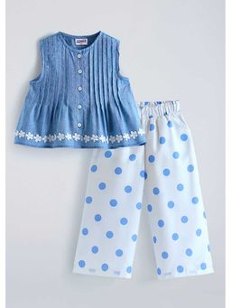 Hopscotch - Girls Denim Top And Pant