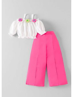 Hopscotch - Floral Applique Top And Pant