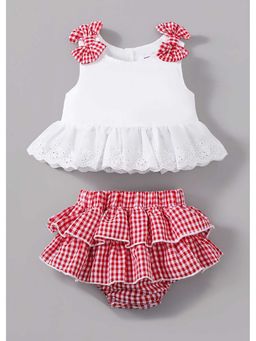 Hopscotch - Bow Applique Top And Skirts