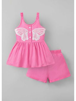 Hopscotch - Butterfly Applique Top And Shorts