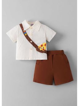 Hopscotch - Textured Shirt And Shorts