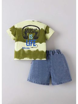 Hopscotch - Printed T-Shirt And Shorts
