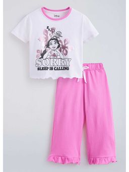 Hopscotch - Moana Ruffled Cotton T-Shirt And Pant