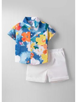 Hopscotch - Floral Shirt And Shorts