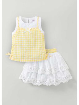 Hopscotch - Gingham Top And Skirt