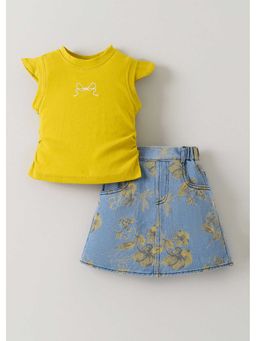 Hopscotch - Girls Bow T-Shirt And Skirt