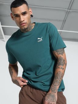 Puma - Teal Blue Round Neck Men's Classics T-Shirt