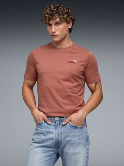 Puma - Rust Red Solid Men's T-Shirt