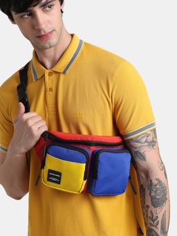 Jack & Jones - Red Colourblocked Chestpack (S)