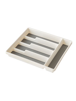 Inabox - White 3 Compartments Cutlery Organiser