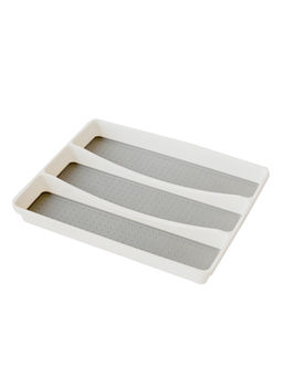 Inabox - White 3 Compartments Cutlery Organiser