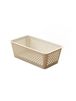 Inabox - Beige Wheat Straw Storage & Organiser Basket