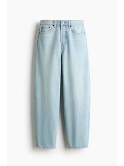 H&M - Women Blue Barrel High Waist Ankle Jeans