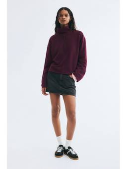 H&M - Women Red Loose-Fit Turtleneck Jumper