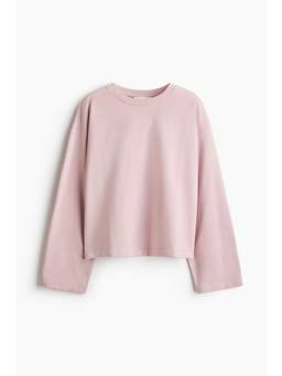 H&M - Women Pink Cotton-Blend Sweatshirt