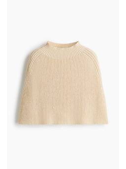 H&M - Women Beige Rib-Knit Cape
