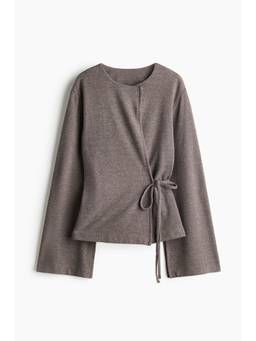 H&M - Women Grey Wrap Over Cardigan