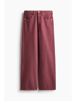 H&M - Women Pink Straight High Waist Jeans