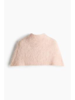 H&M - Women Beige Mohair-Blend Turtleneck Cape