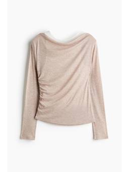 H&M - Women Beige Layered Jersey Top