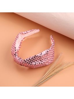 Choko - Pink Parties and Styling Fun Sequin Fabric Padded Hair Band