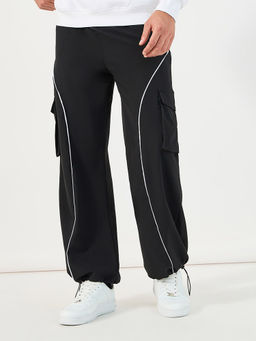 Styli - Men Baggy Cargo Parachute Pants