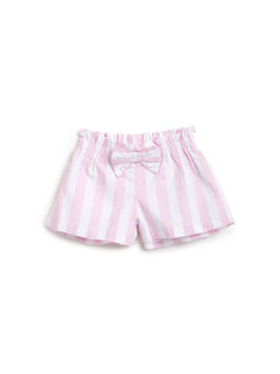 Chicco - Girls White & Pink Woven Shorts