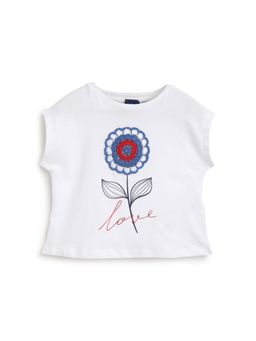Chicco - Girls White Knitted T-Shirt