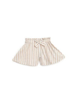 Chicco - Girls Natural Striped Woven Shorts