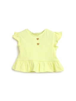Chicco - Girls Light Yellow Knitted T-Shirt