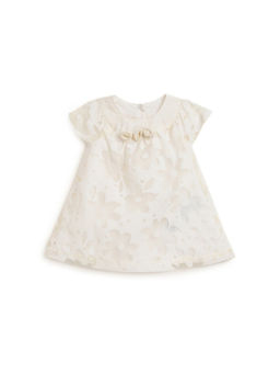 Chicco - Girls Light Natural Floral Woven Dress