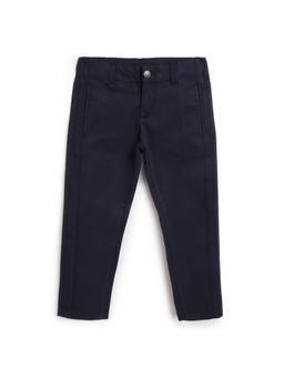 Chicco - Boys Navy Blue Woven Trousers