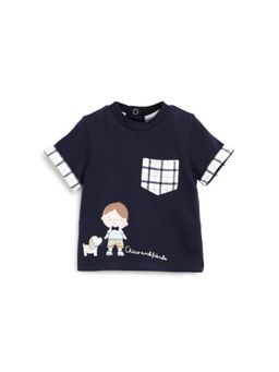 Chicco - Boys Navy Blue Knitted T-Shirt