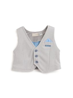 Chicco - Boys Medium Grey Knitted Waistcoat