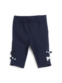 Chicco - Girls Dark Blue Solid Trousers