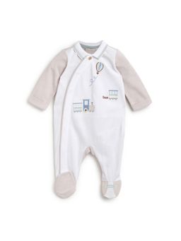 Chicco - Boys Medium Natural Knitted Babysuit