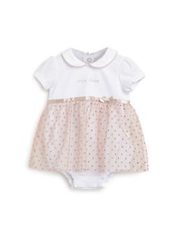 Chicco - Girls White Embellished Romper