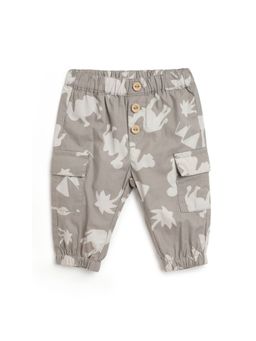 Chicco - Boys Medium Grey Printed Trousers